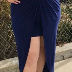 Navy blue sexy dress